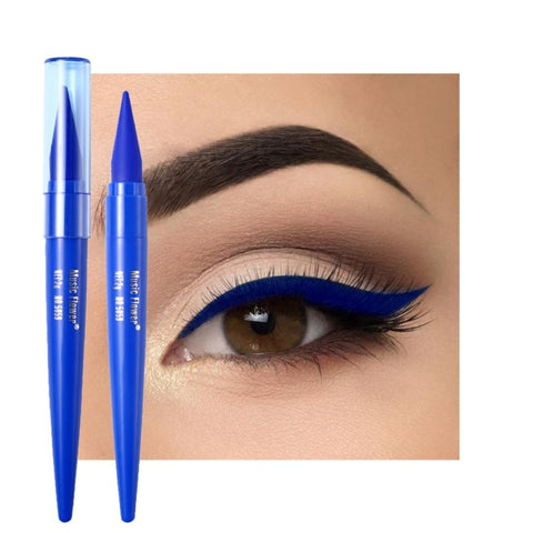 ☌ Makeup Eyeliner Waterproof Sweat Proof Anti Smudge Colorful Eyeliner Pencil Black Blue Brown
