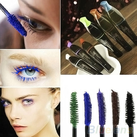 ︵Color Mascara Waterproof Fast Dry Eyelashes