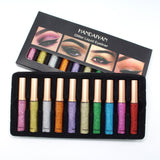 ☌ HANDAIYAN 10PCS/SET Glitter Eyes Liner