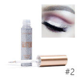 10 Colors Glitter Liquid Eyeliner Easy to Wear Waterproof Sequins Liquid Eyeliner Metal Shiny Eye Liner Makeup