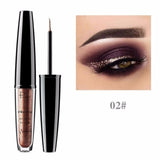 ☌ 16 Color Liquid Eyeliner Shimmer Metallic Eyes Makeup