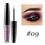 ☌ 16 Color Liquid Eyeliner Shimmer Metallic Eyes Makeup