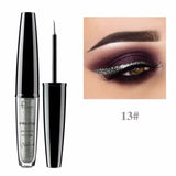 ☌ 16 Color Liquid Eyeliner Shimmer Metallic Eyes Makeup