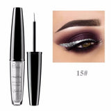 ☌ 16 Color Liquid Eyeliner Shimmer Metallic Eyes Makeup