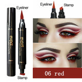 ☌ Evpct  2 In1 Liquid Glitter Eyeliner Stamp
