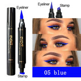 ☌ Evpct  2 In1 Liquid Glitter Eyeliner Stamp
