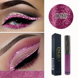 DNM Shimmer Flash Liquid Eyeliner Pencil Makeup Long Lasting Quick Dry Glitter Eye Liner Pen Waterproof Cosmetic Set TSLM1