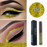 DNM Shimmer Flash Liquid Eyeliner Pencil Makeup Long Lasting Quick Dry Glitter Eye Liner Pen Waterproof Cosmetic Set TSLM1