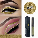DNM Shimmer Flash Liquid Eyeliner Pencil Makeup Long Lasting Quick Dry Glitter Eye Liner Pen Waterproof Cosmetic Set TSLM1
