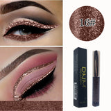 DNM Shimmer Flash Liquid Eyeliner Pencil Makeup Long Lasting Quick Dry Glitter Eye Liner Pen Waterproof Cosmetic Set TSLM1