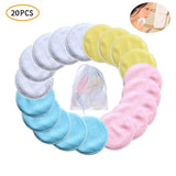 •20pcs Reusable Make Up Remover Pads